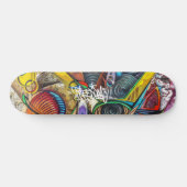 Graffiti Pattern Freedom Skateboard (Horizontal)