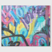 Graffiti Pattern Geschenkpapier (Flach)