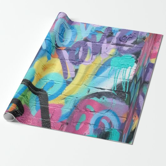 Graffiti Pattern Geschenkpapier (Ungerollt)
