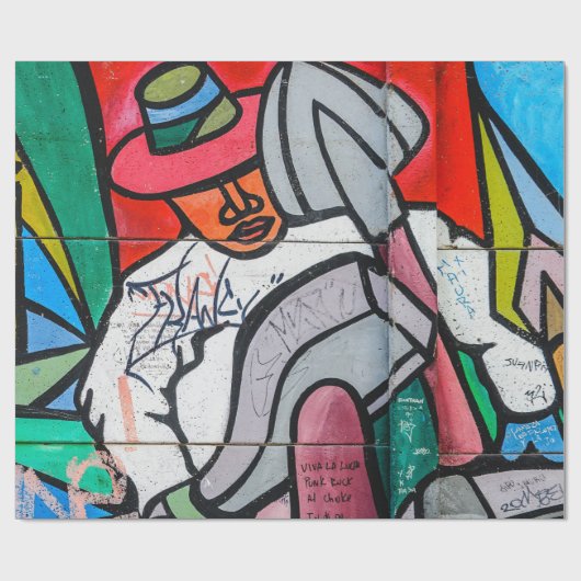 Graffiti Pattern Geschenkpapier (Flach)