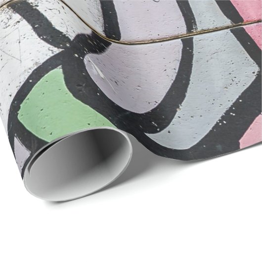 Graffiti Pattern Geschenkpapier (Rolleneckpunkt)