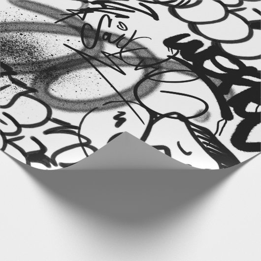 Graffiti Pattern Geschenkpapier (Ecke)