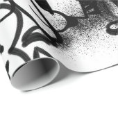 Graffiti Pattern Geschenkpapier (Rolleneckpunkt)