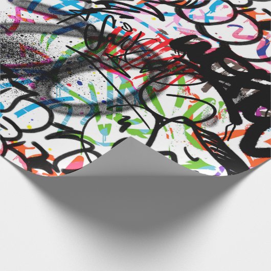 Graffiti Pattern Geschenkpapier (Ecke)