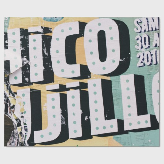 Graffiti Pattern Geschenkpapier (Flach)