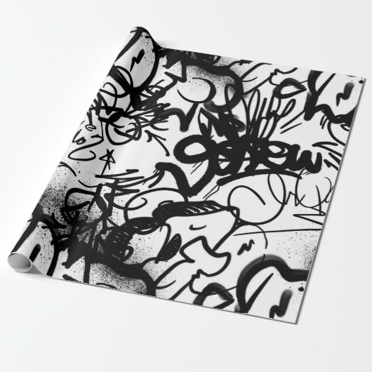 Graffiti Pattern Geschenkpapier (Ungerollt)