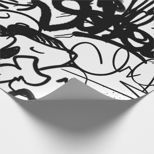 Graffiti Pattern Geschenkpapier (Ecke)