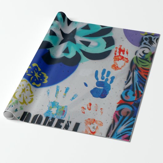 Graffiti Pattern Geschenkpapier (Ungerollt)