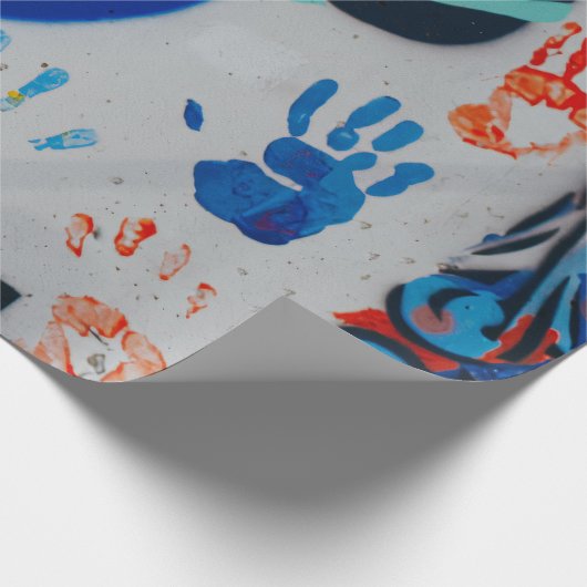 Graffiti Pattern Geschenkpapier (Ecke)