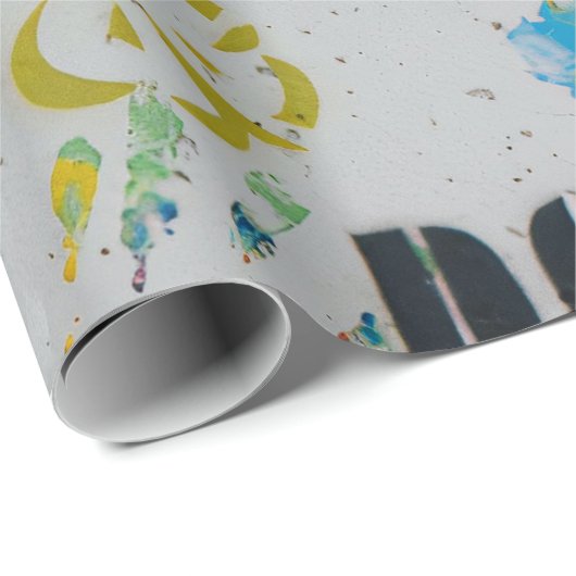 Graffiti Pattern Geschenkpapier (Rolleneckpunkt)