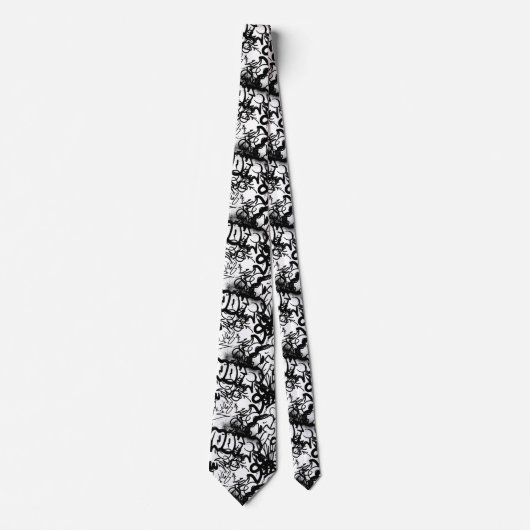 Graffiti Pattern Krawatte (Vorderseite)