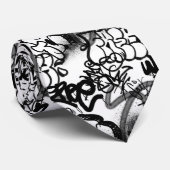 Graffiti Pattern Krawatte (Gerollt)