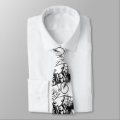 Graffiti Pattern Krawatte (Gebunden)
