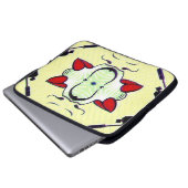Graffiti Pattern Laptopschutzhülle (Vorne Knopf)