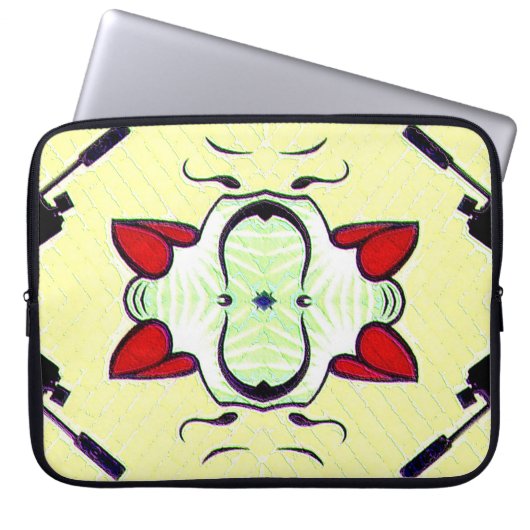 Graffiti Pattern Laptopschutzhülle (Vorderseite)