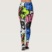 Graffiti Pattern Leggings (Rückseite)