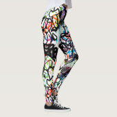 Graffiti Pattern Leggings (Rechts)
