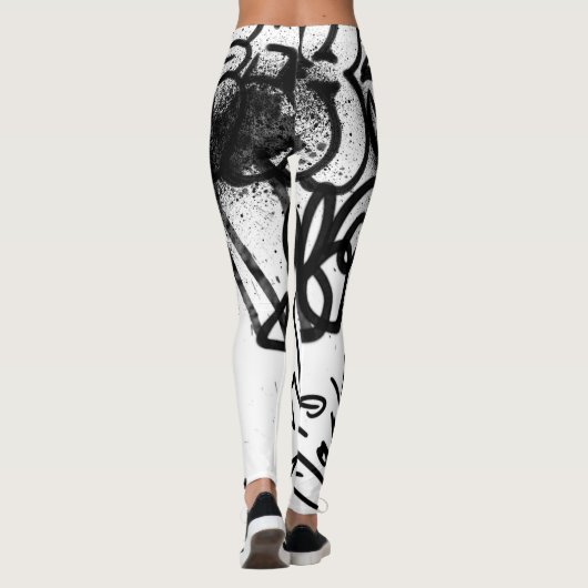 Graffiti Pattern Leggings (Rückseite)
