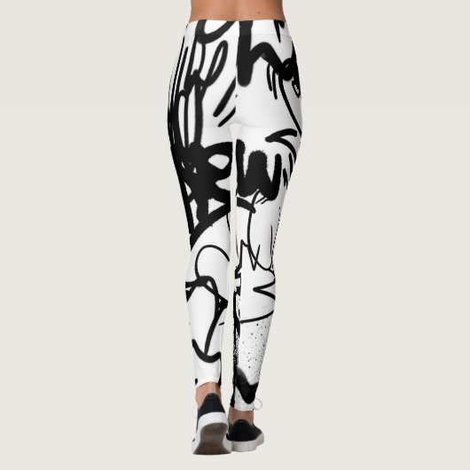 Graffiti Pattern Leggings (Rückseite)