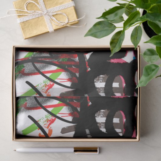 Graffiti Pattern Seidenpapier (Geschenk)