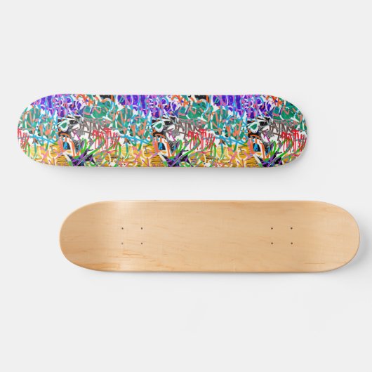 Graffiti Pattern Skateboard (Horizontal)