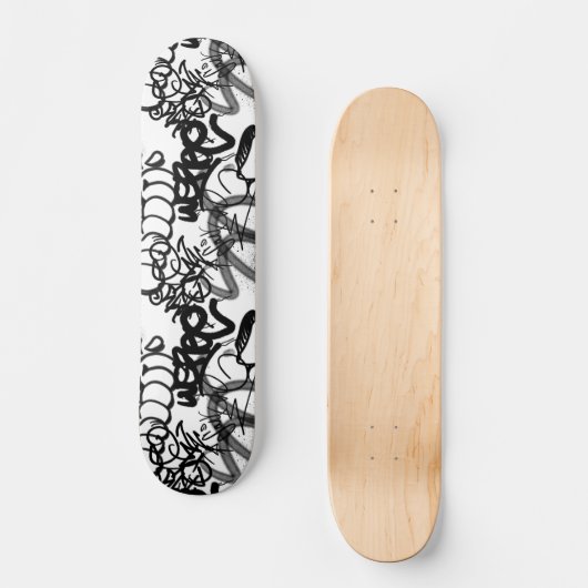 Graffiti Pattern Skateboard (Vorderseite)