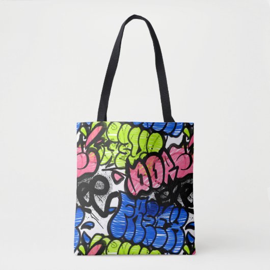 Graffiti Pattern Tasche (Vorderseite)