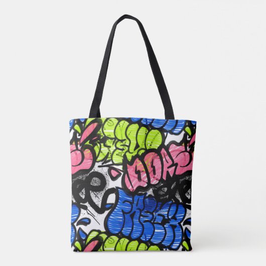 Graffiti Pattern Tasche (Rückseite)
