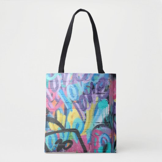 Graffiti Pattern Tote Bag Tasche (Vorderseite)