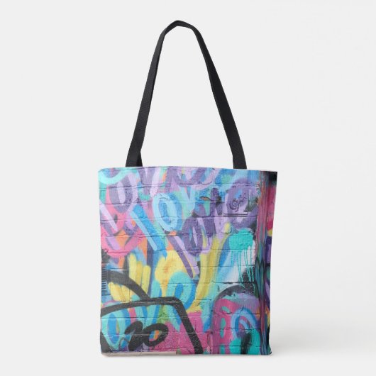 Graffiti Pattern Tote Bag Tasche (Rückseite)