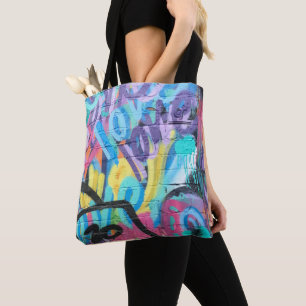 Graffiti Pattern Tote Bag Tasche