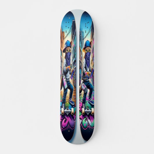 Graffiti Paws Skateboard (Vorne)