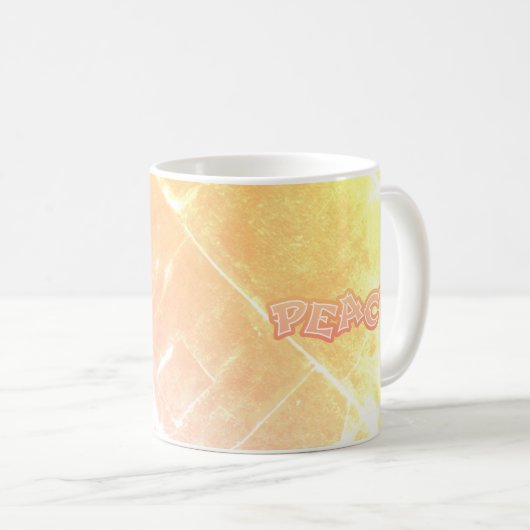 Graffiti Peace Kaffeetasse (VorderseiteRechts)