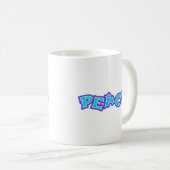 Graffiti Peace Kaffeetasse (VorderseiteRechts)
