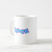 Graffiti Peace Kaffeetasse (Vorderseite Links)