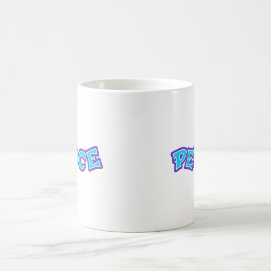 Graffiti Peace Kaffeetasse (Mittel)