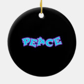 Graffiti Peace Keramik Ornament (Hinten)