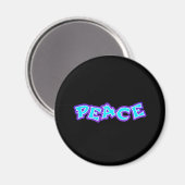 Graffiti Peace Magnet (Vorderseite/Rückseite)