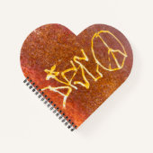 Graffiti Peace Notizblock (Vorderseite)