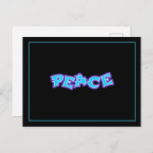 Graffiti Peace Postkarte (Vorne/Hinten)