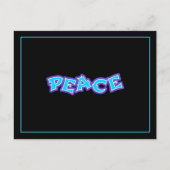Graffiti Peace Postkarte (Vorderseite)