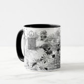Graffiti Peace Tasse (Vorderseite Links)