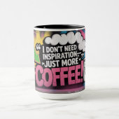 Graffiti Pep Talk - Lustige Motivation Tasse (Zentrum)