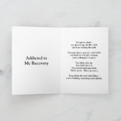 Graffiti Personalisierte Sobriety Meilenstein-Kart Karte (Innenseite)