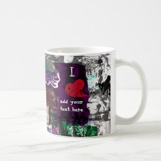 Graffiti-personalisierte Tasse (Rechts)