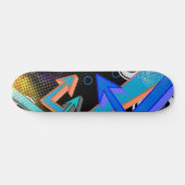 Graffiti-Pfeile und Halftone-Effekt-Skateboard Skateboard (Horizontal)