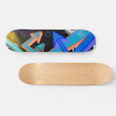 Graffiti-Pfeile und Halftone-Effekt-Skateboard Skateboard (Horizontal)