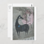Graffiti-Pferdepostkarte Postkarte (Vorne/Hinten)