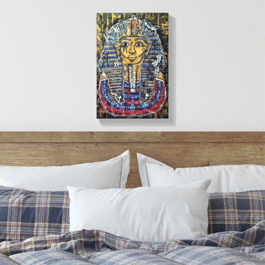 Graffiti Pharaoh King Tut Leinwanddruck (Insitu (Schlafzimmer))