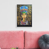 Graffiti Pharaoh Queen Nefertiti Leinwanddruck (Insitu (Wohnzimmer))